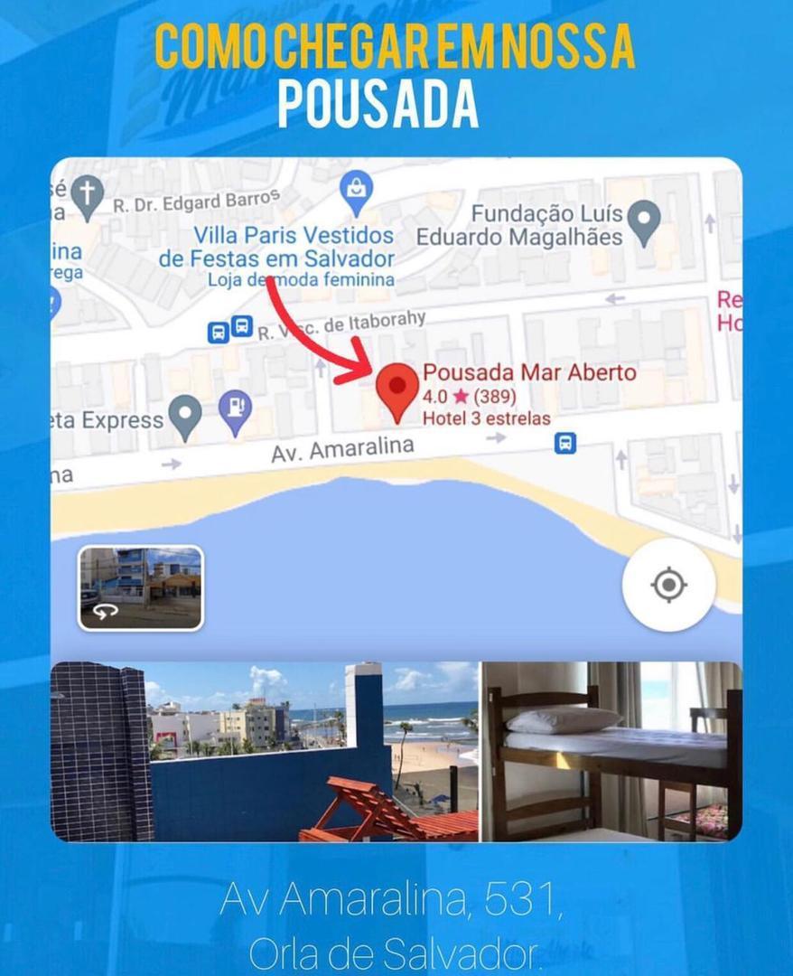 Pousada Mar Aberto Salvador Kültér fotó